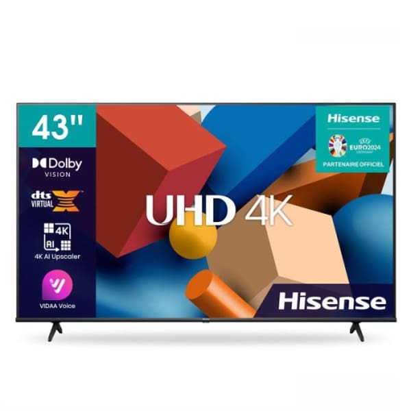 Téléviseur HISENSE 43p UHD 4K Smart (43A6K) Téléviseur HISENSE 43p UHD 4K Smart (43A6K)